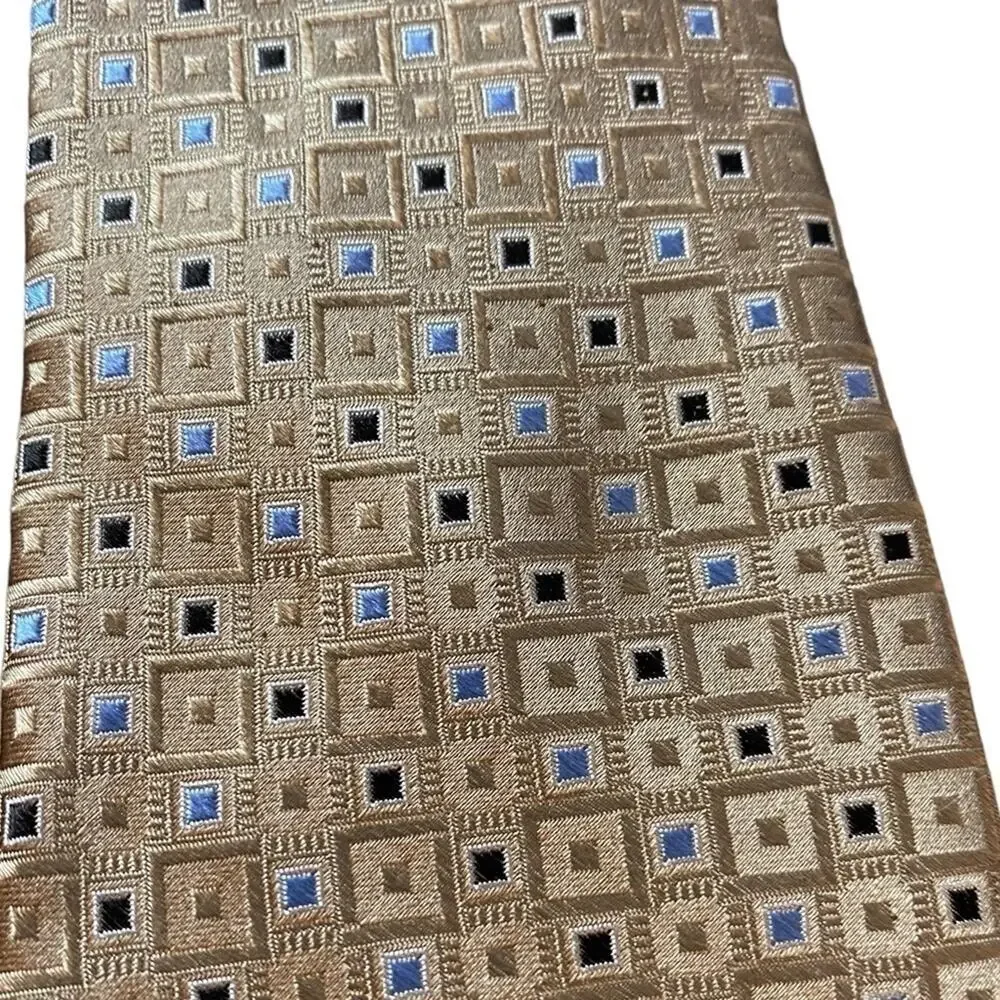 Michael Kors Gold Silk Tie Men's One Size